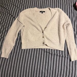 Love Tree Cream Button-Up Cardigan